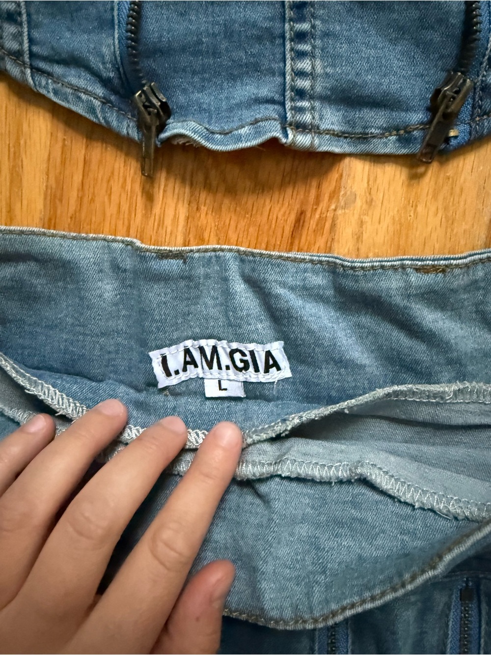 I.AM.GIA Light Blue Denim Top & Skirt Set - Picture 2 of 5